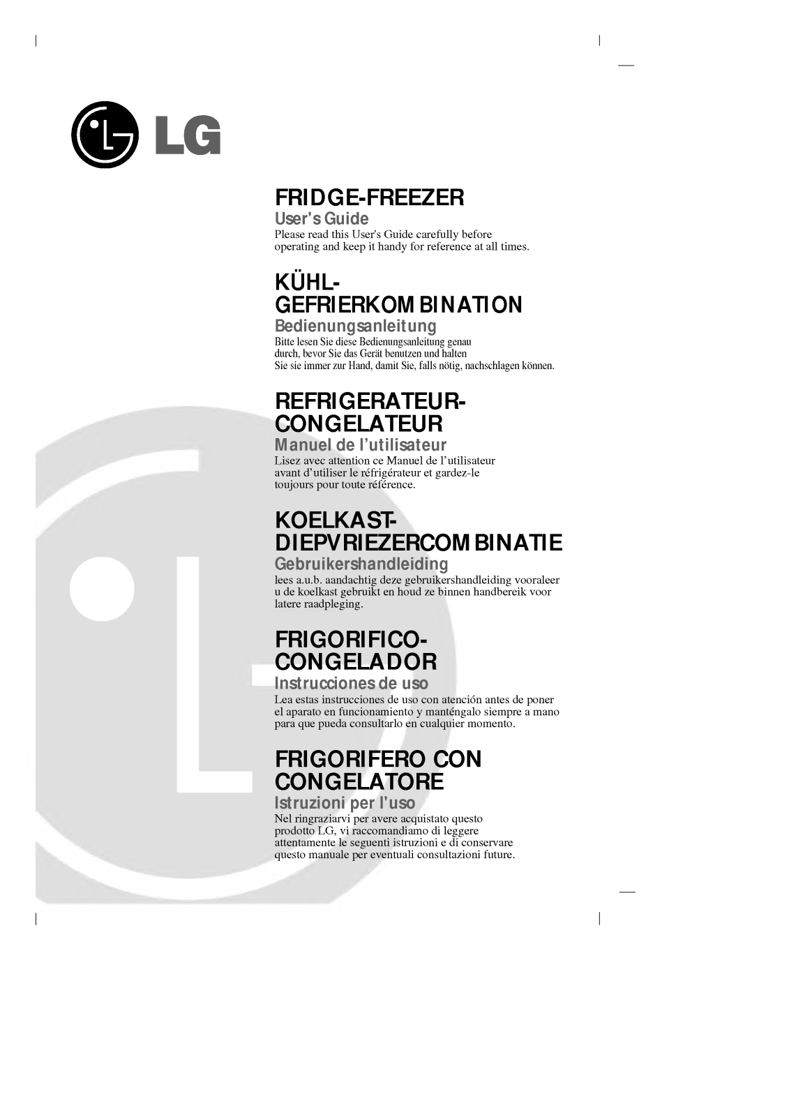 Lg GR-349SQF, GR-389SQF, GR-389SNQF, GR-349SNQF User Manual