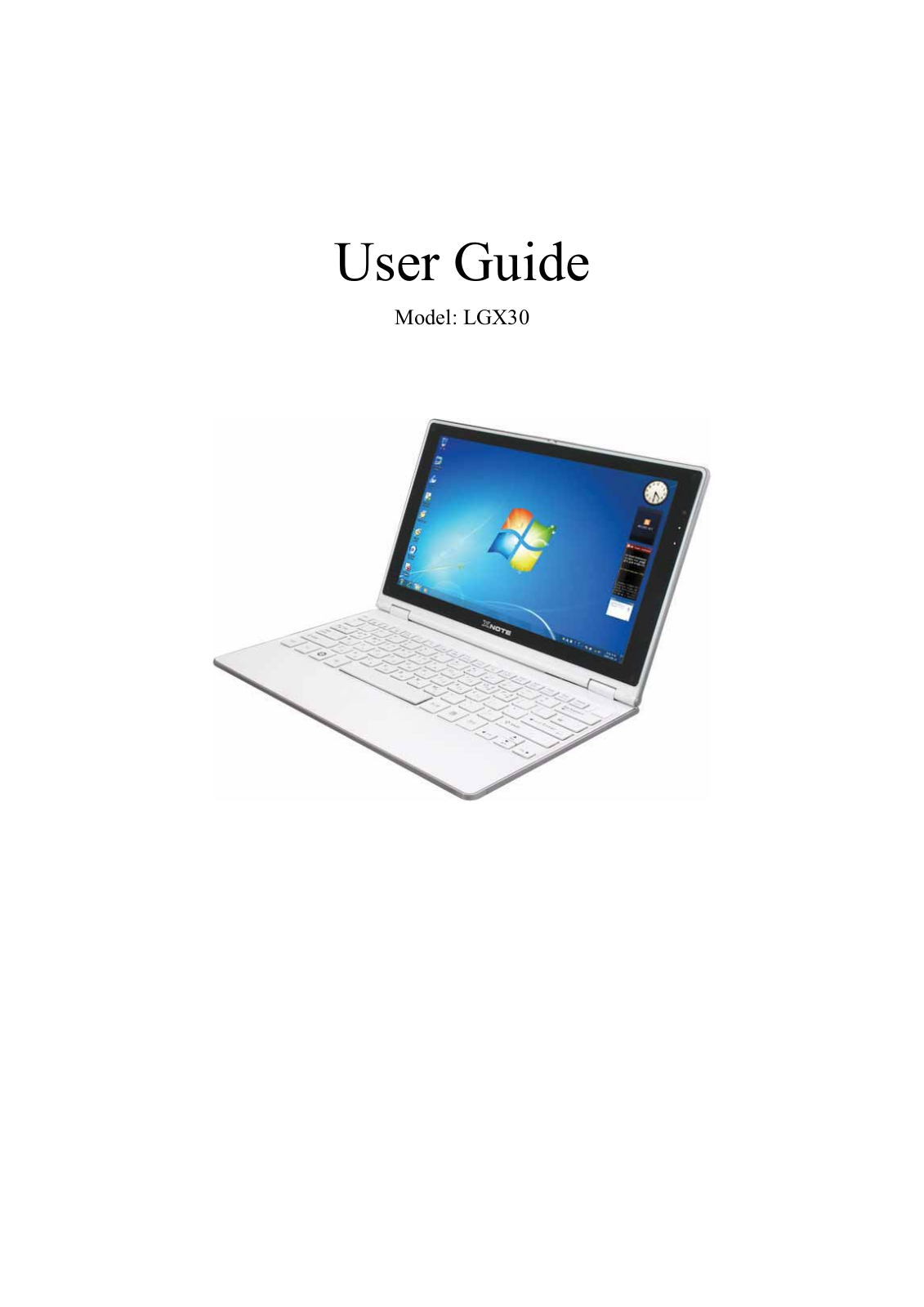 LG 9QK LGX30, 9QK LGX30G02 User Manual