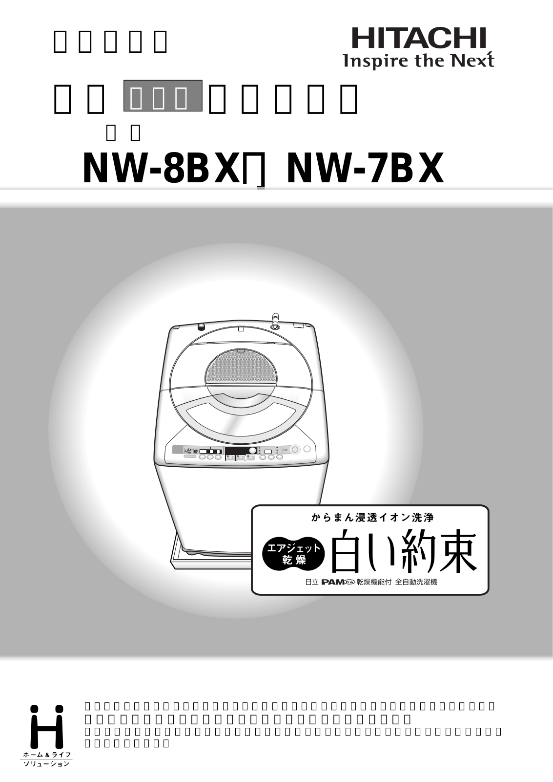 Hitachi NW-8BX, NW-7BX User Manual