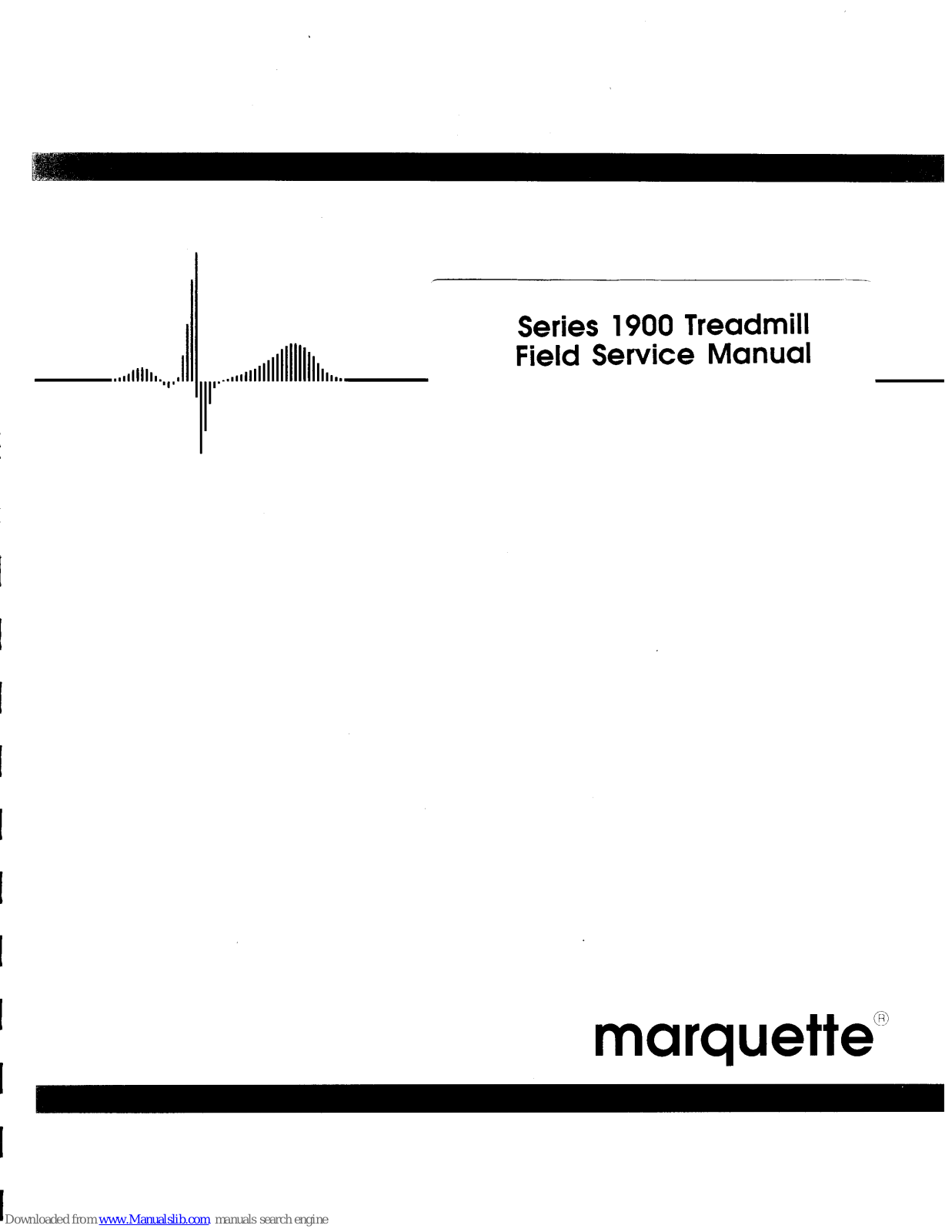 Marquette 1900 Service Manual