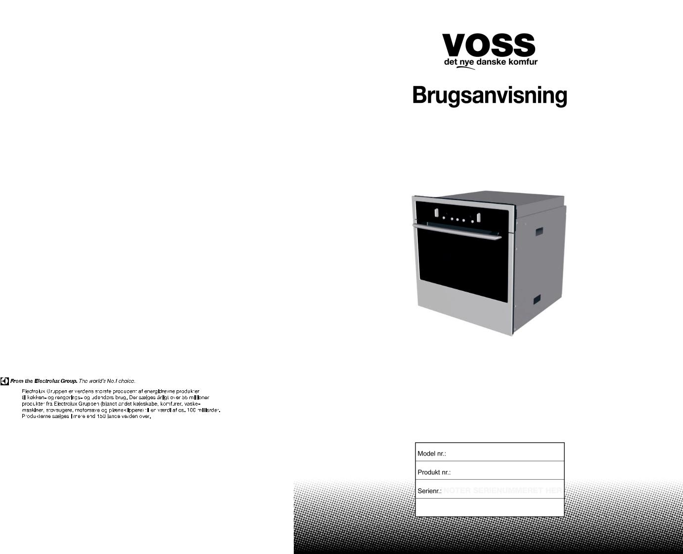 Voss IEL9220AL User Manual