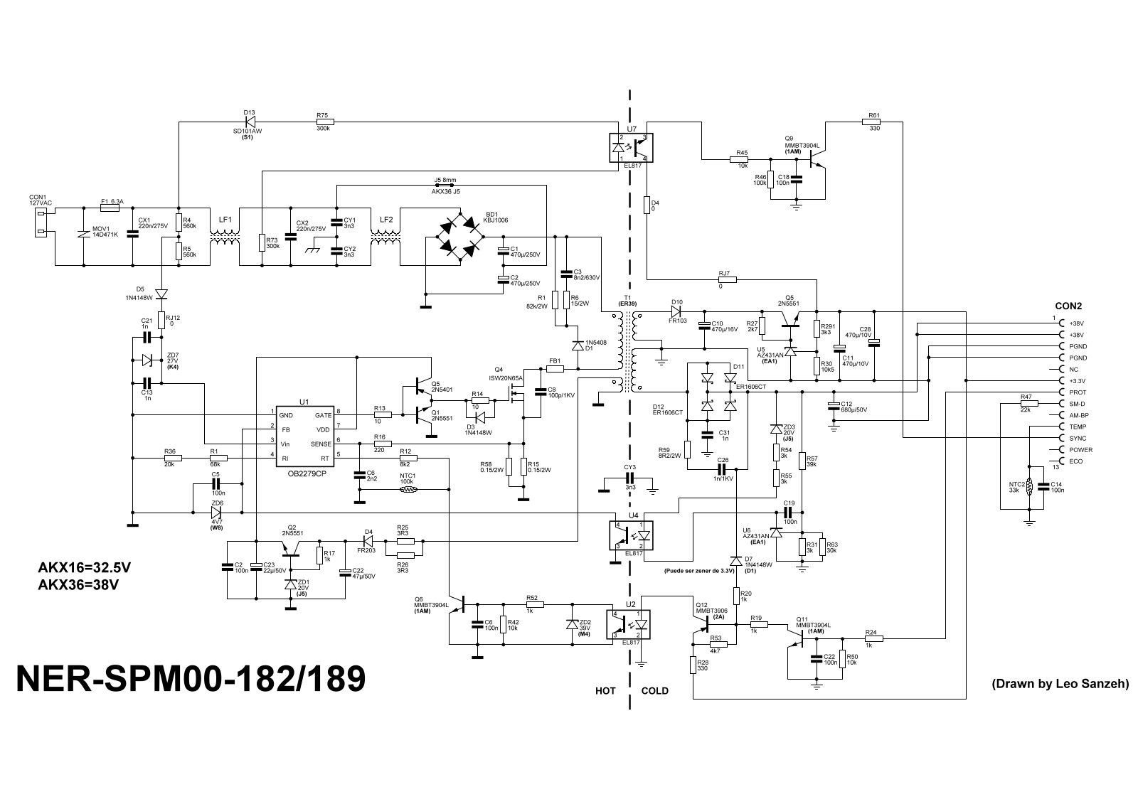 Panasonic SA-AKX16, SA-AKX36 Schematic