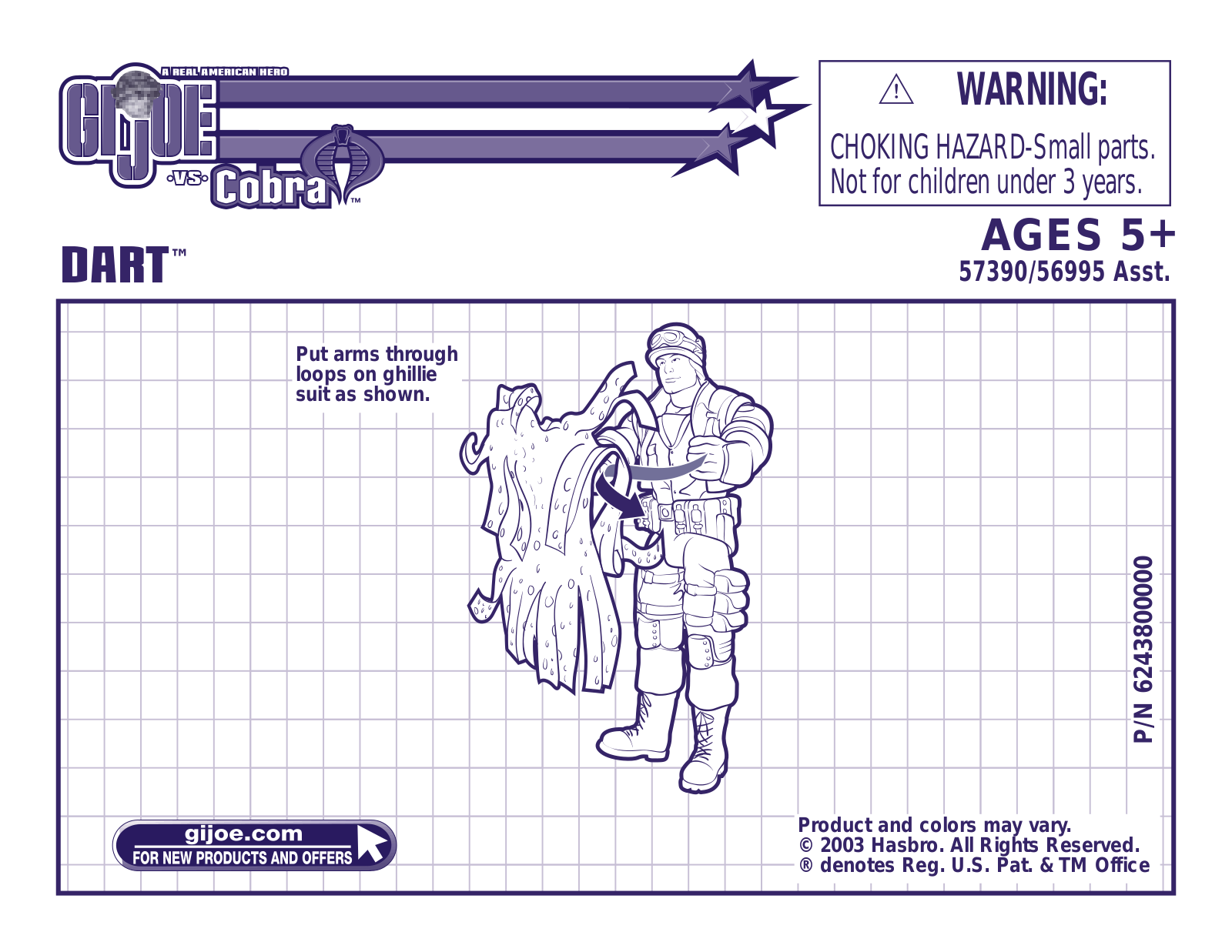 HASBRO GI Joe vs Cobra Dart User Manual