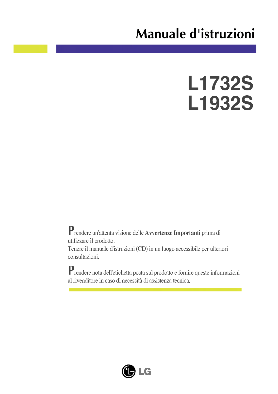 LG L1732S-BF User Manual