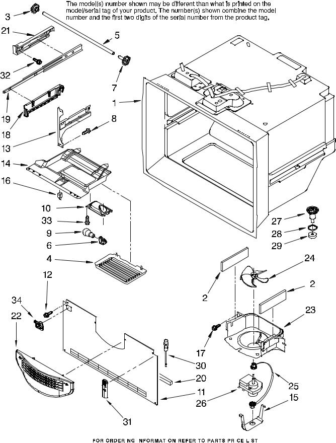 Jenn-Air JFC2089HPR11 Parts List