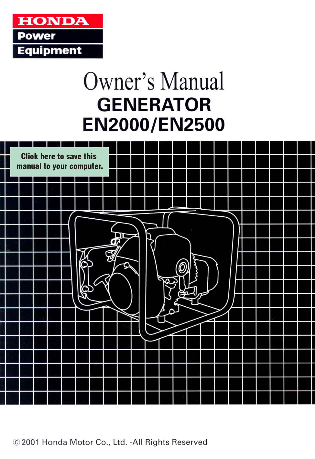 Honda Power Equipment EN2500, EN2000 User Manual