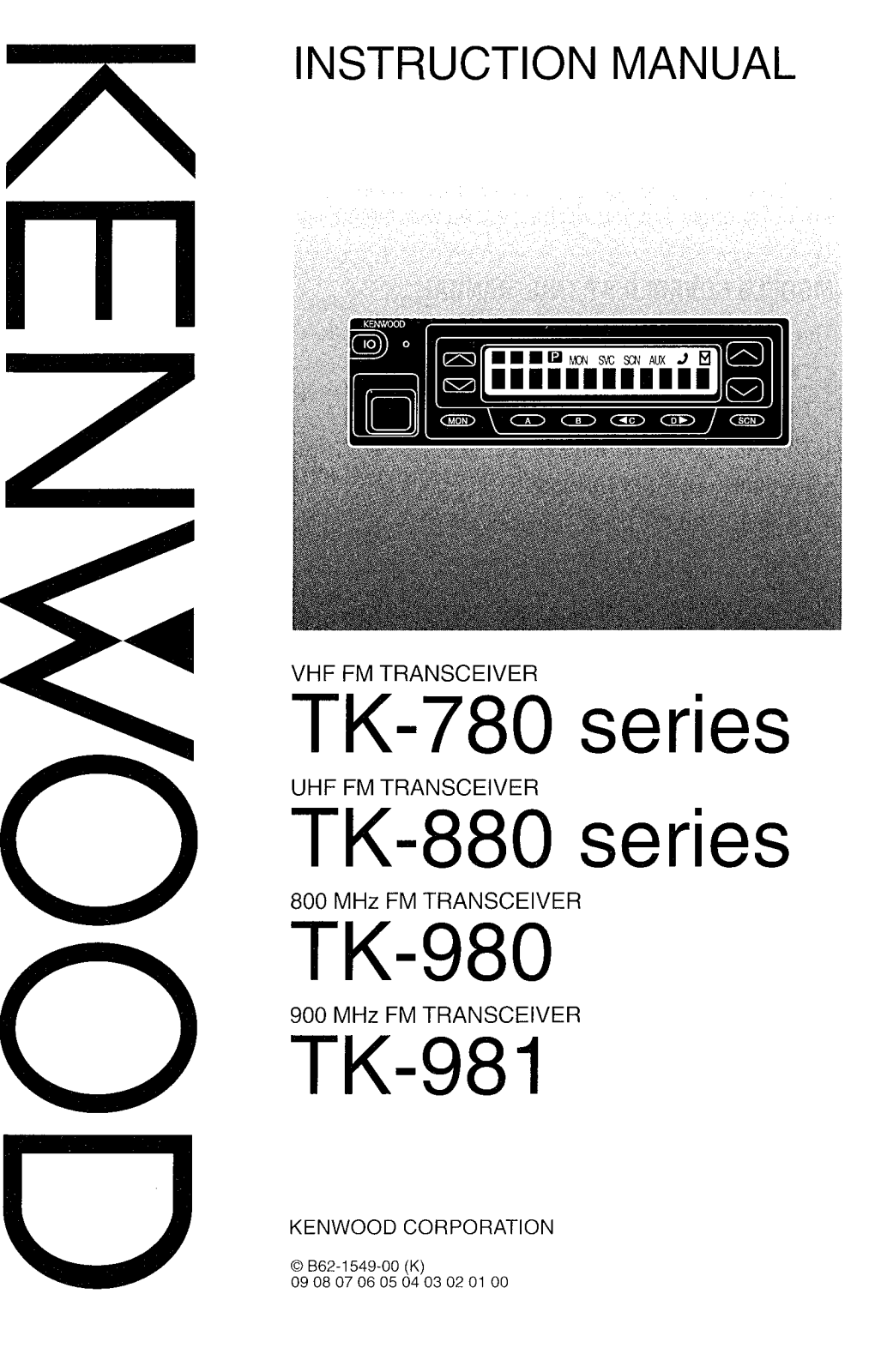 Kenwood TK-981 Instruction Manual