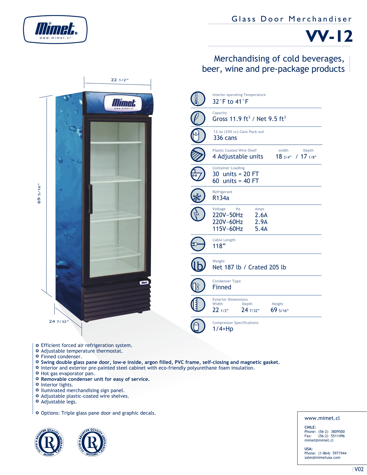 Mimet VV-12 User Manual