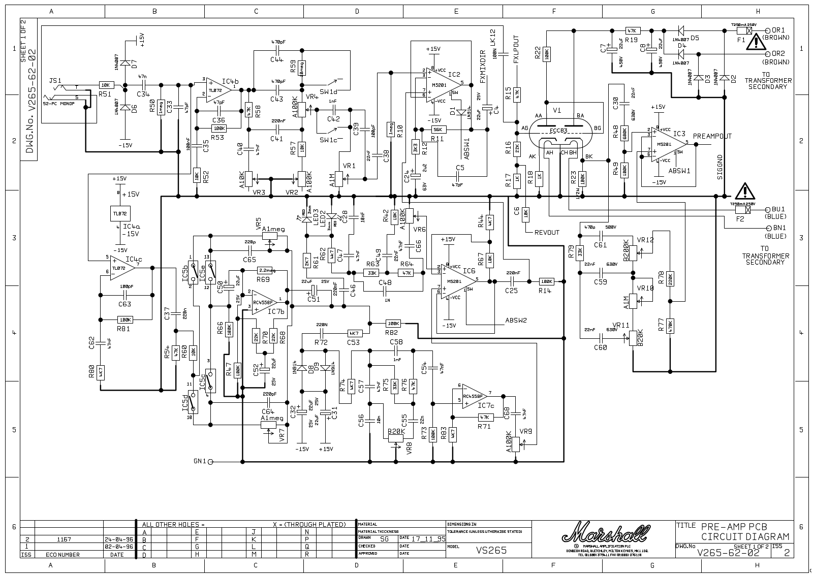 Marshall vs265 schematic