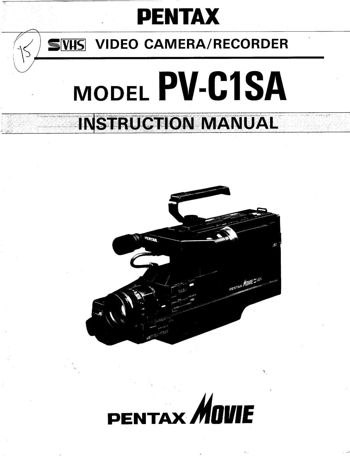 Pentax PV-C1SA User Manual