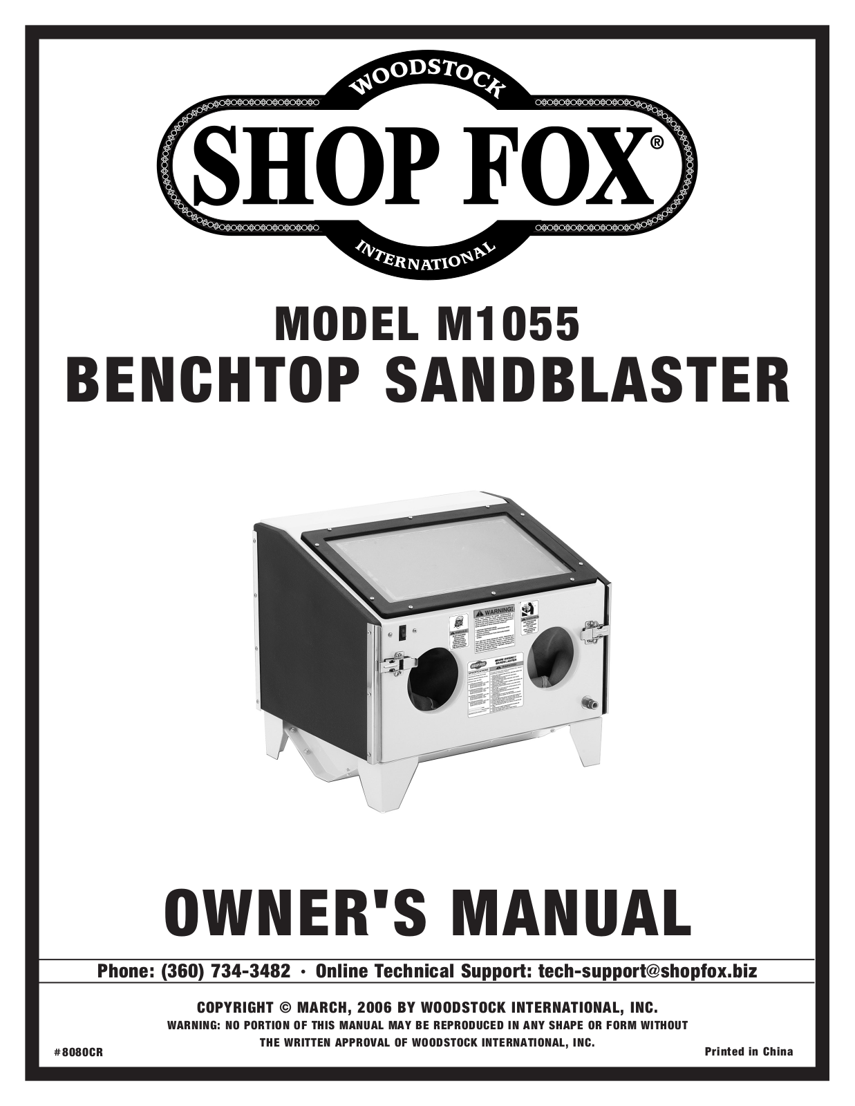 Shop fox M1055 User Manual