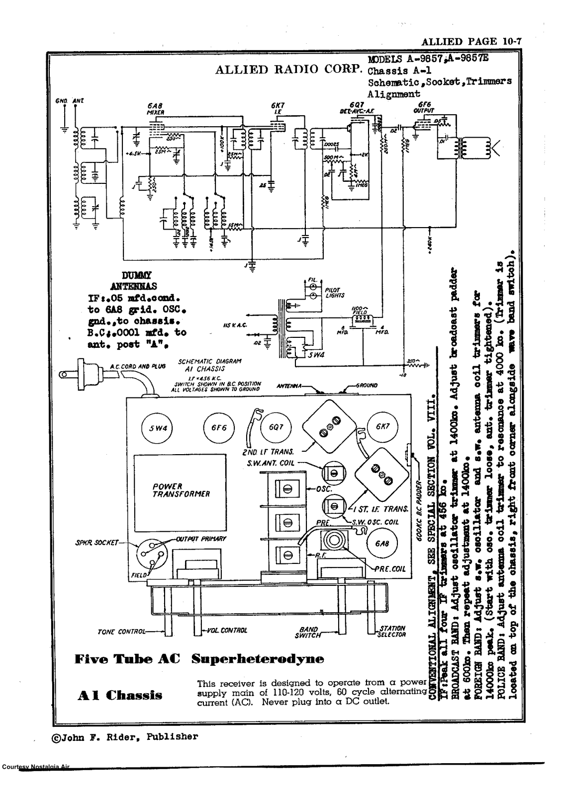 Allied Radio A9857 Schematic - ManualMachine.com