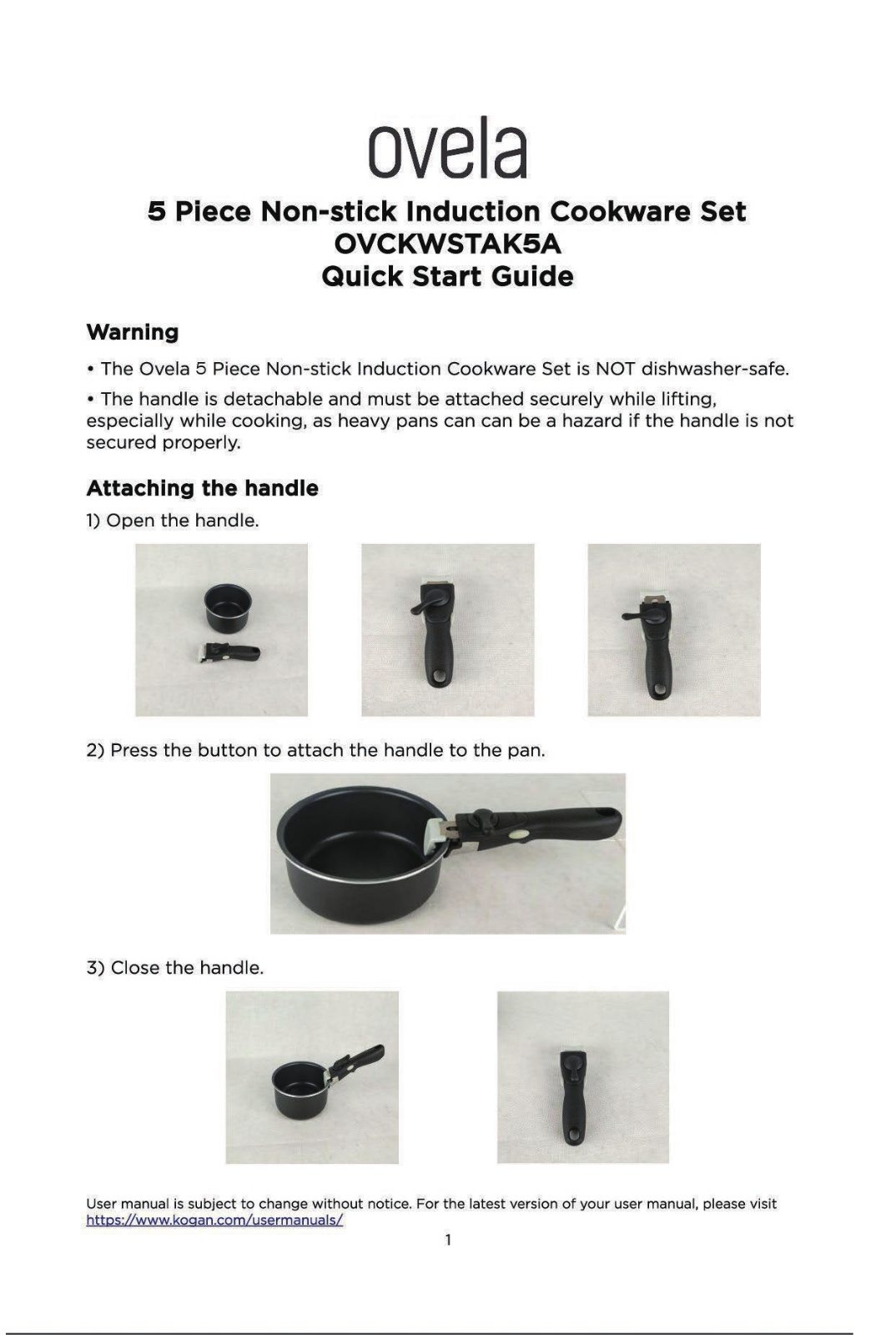 Ovela OVCKWSTAK5A User Manual