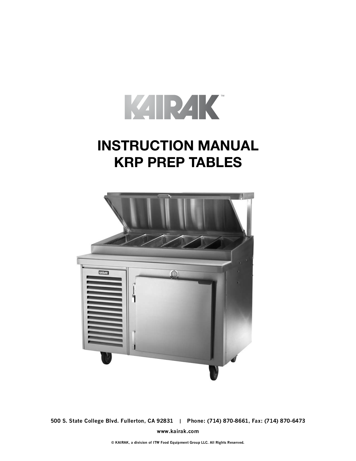 Kairak KRP-96S Owner’s Manual