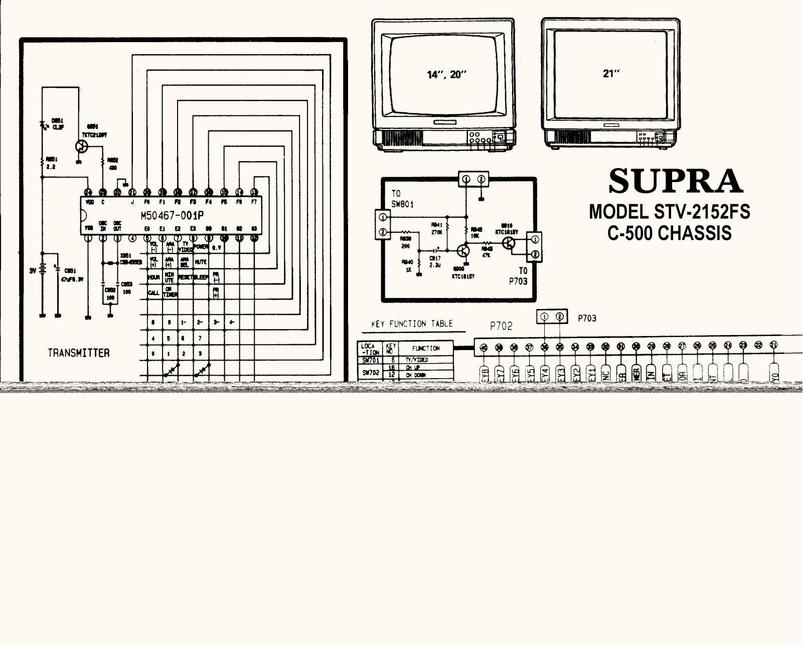 Supra STV2152FS Service Manual