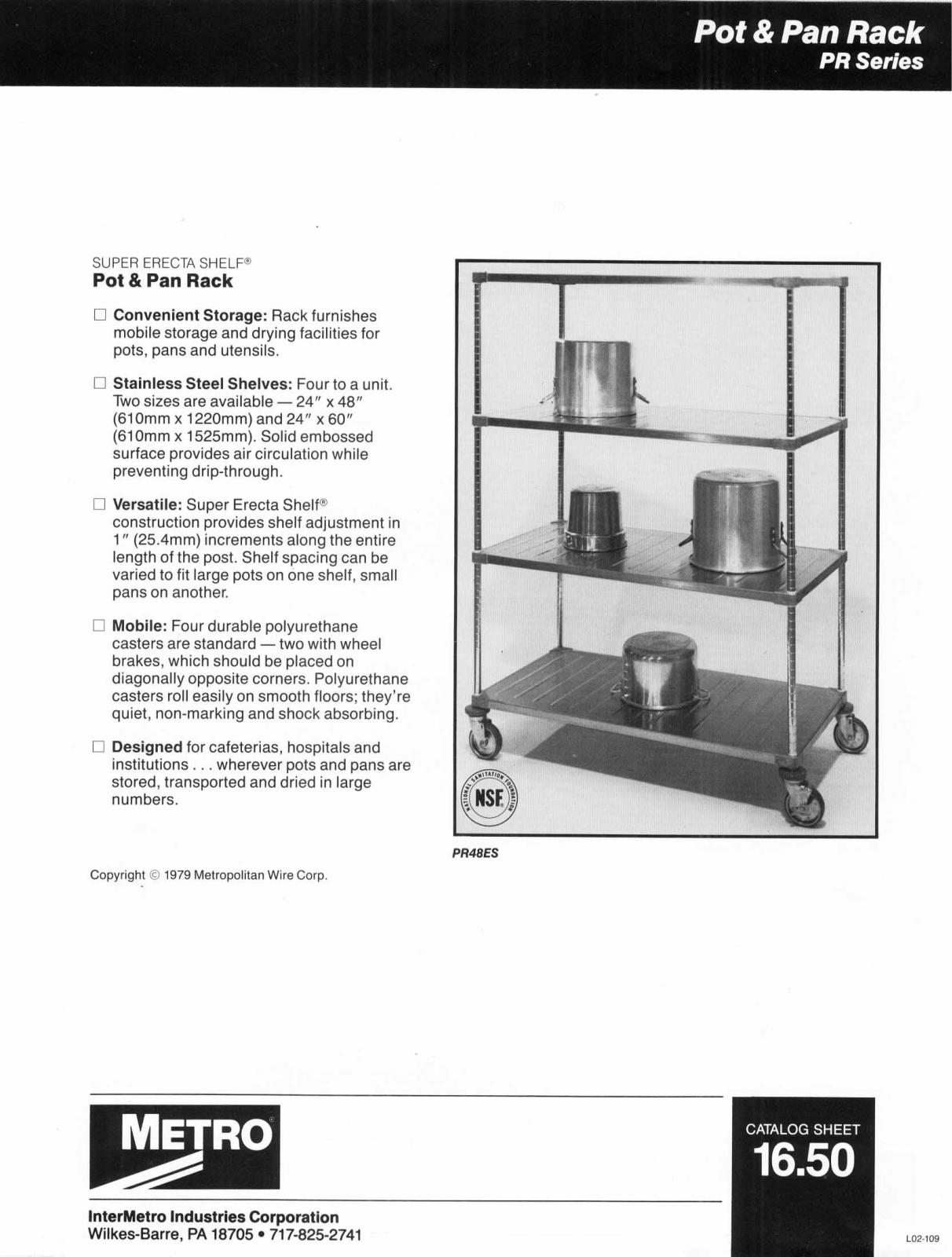 Metro PR48ES User Manual