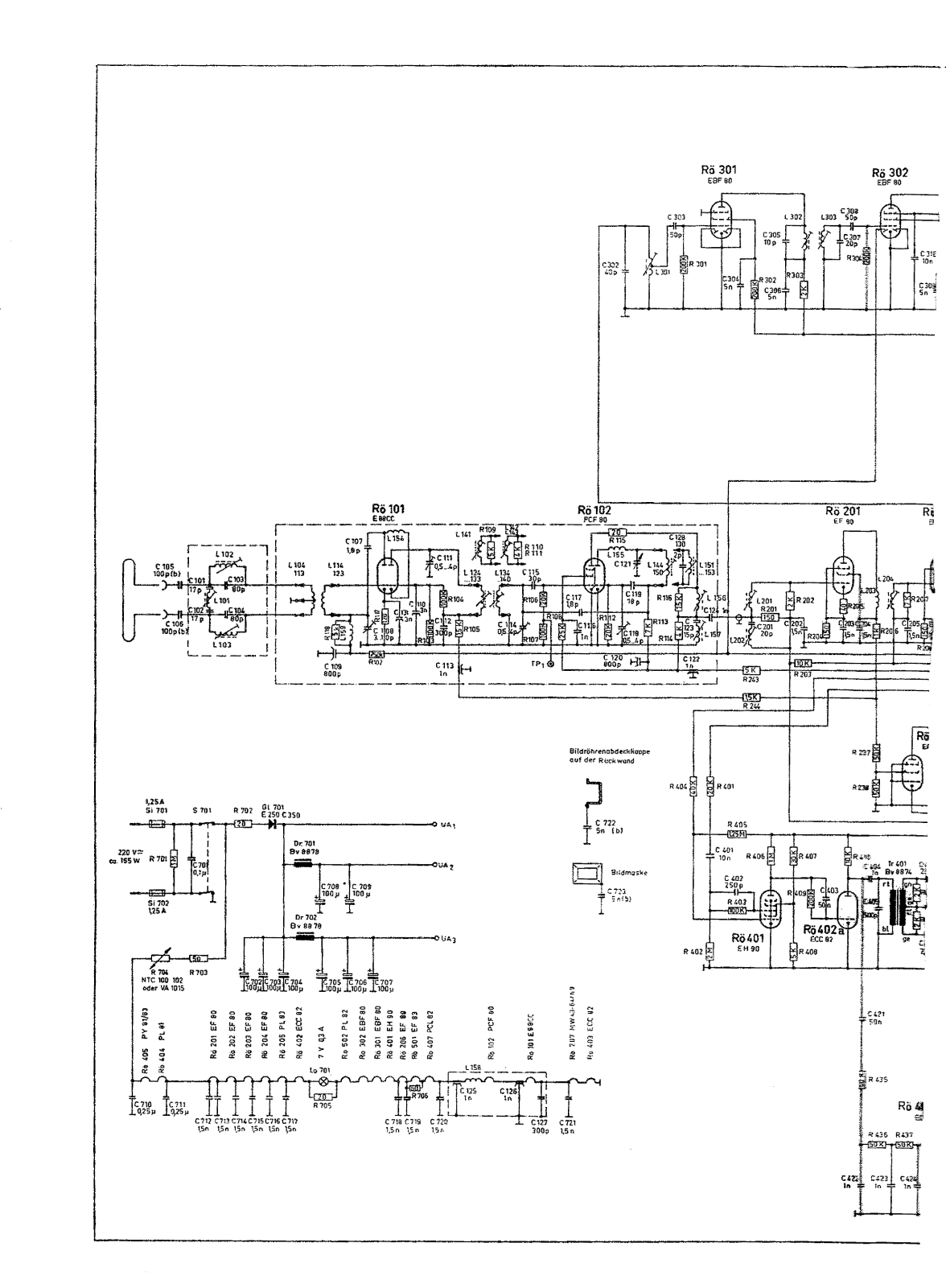 Graetz KORNETT TV Schematic