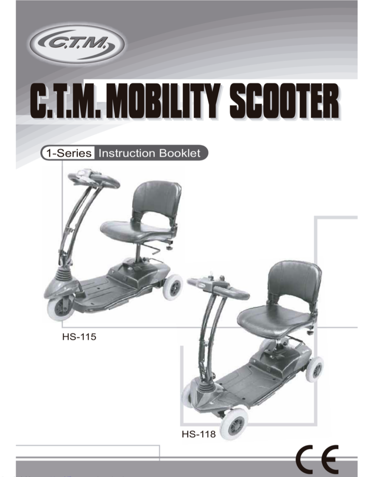 C.T.M. HS-118 Instruction Booklet