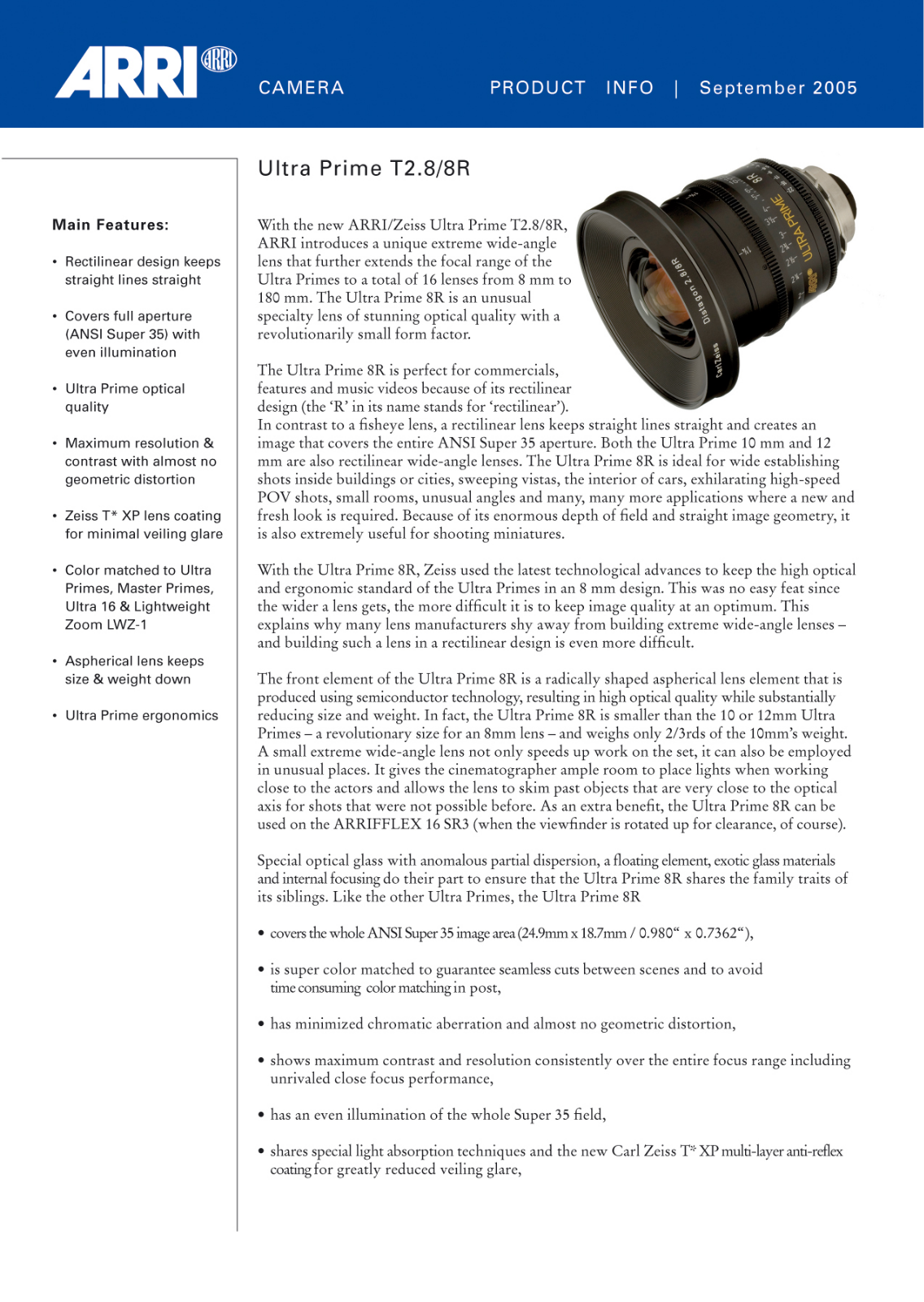 ARRI T2.8-8R User Manual