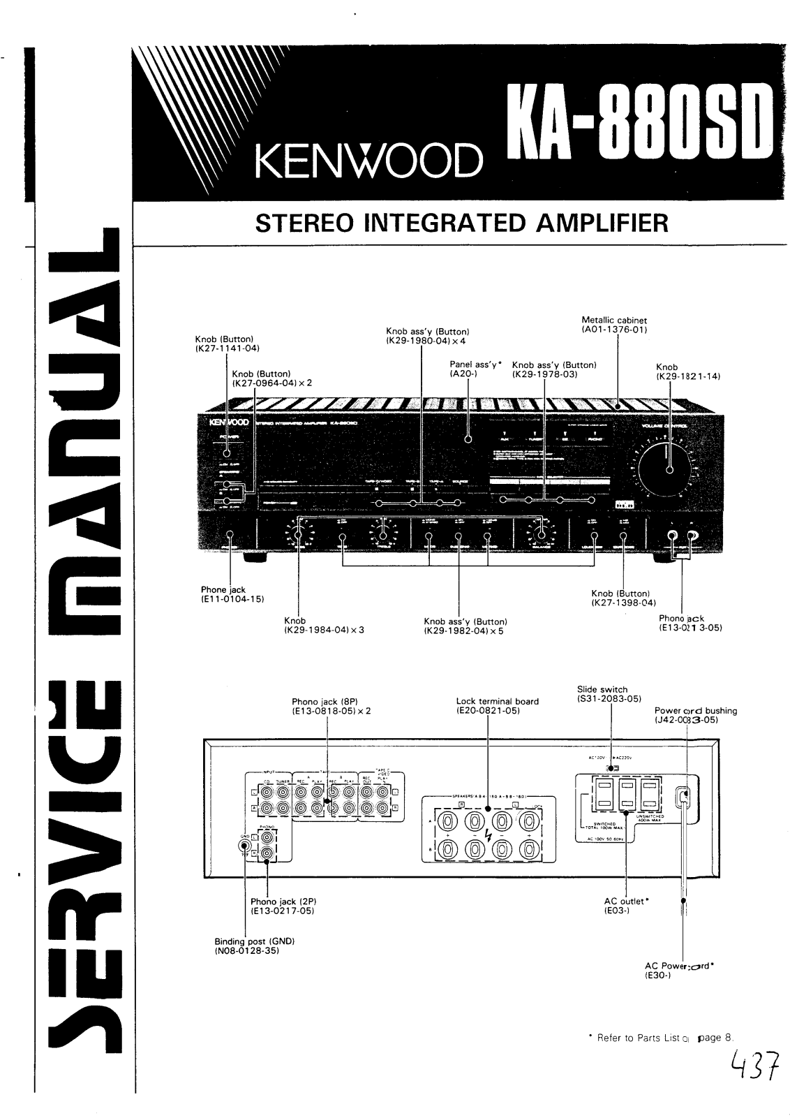 Kenwood KA-880-SD Service manual