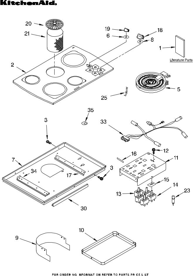 KitchenAid KECD865HWH05 Parts List