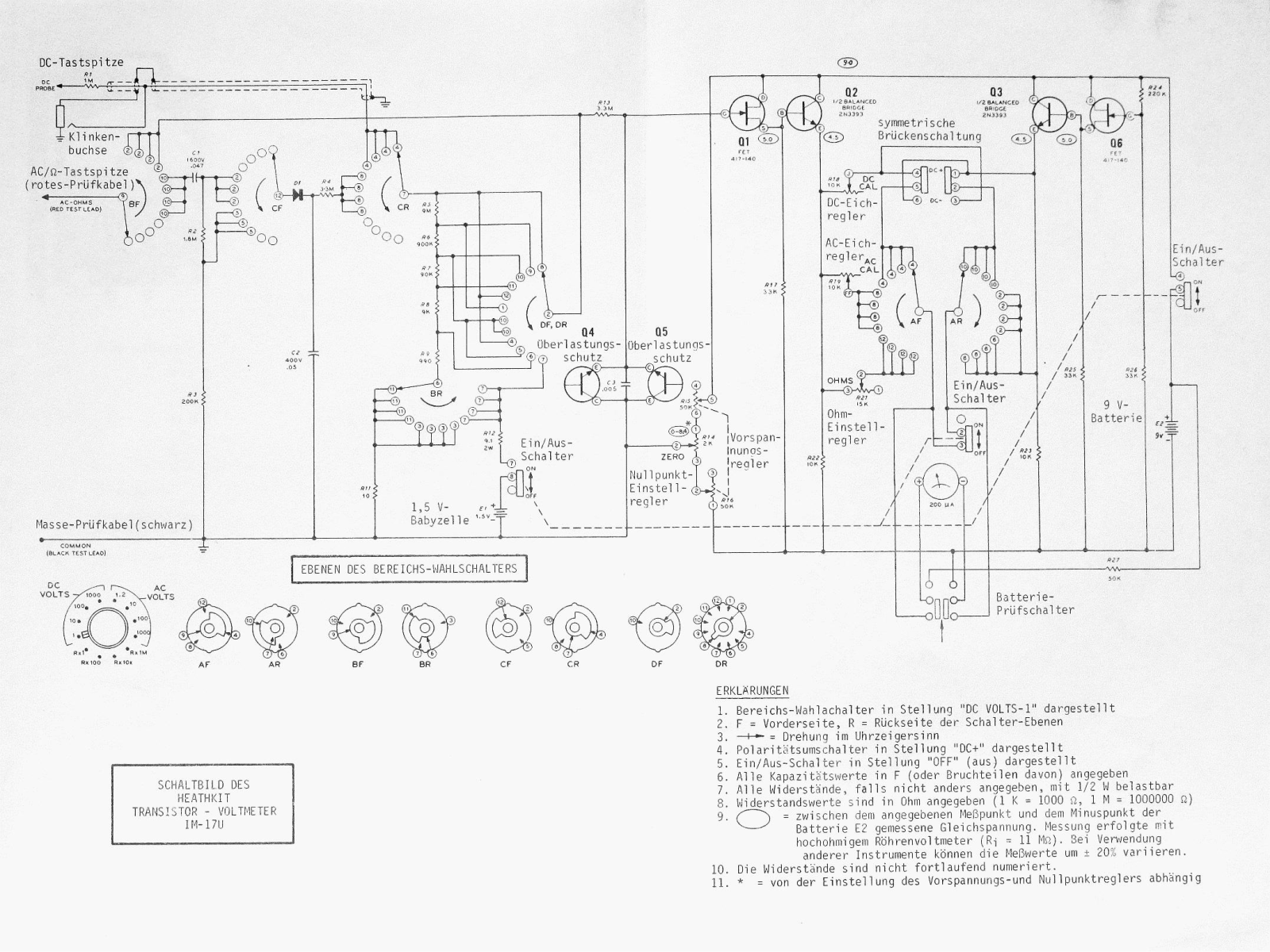 Heathkit IM-17 Schematic