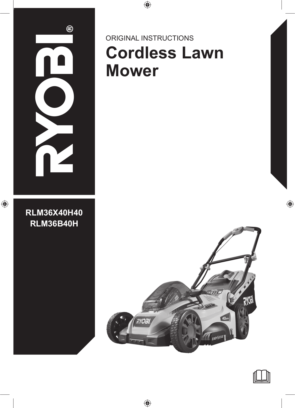 Ryobi RLM36X40H40, RLM36B40H Original Instructions Manual