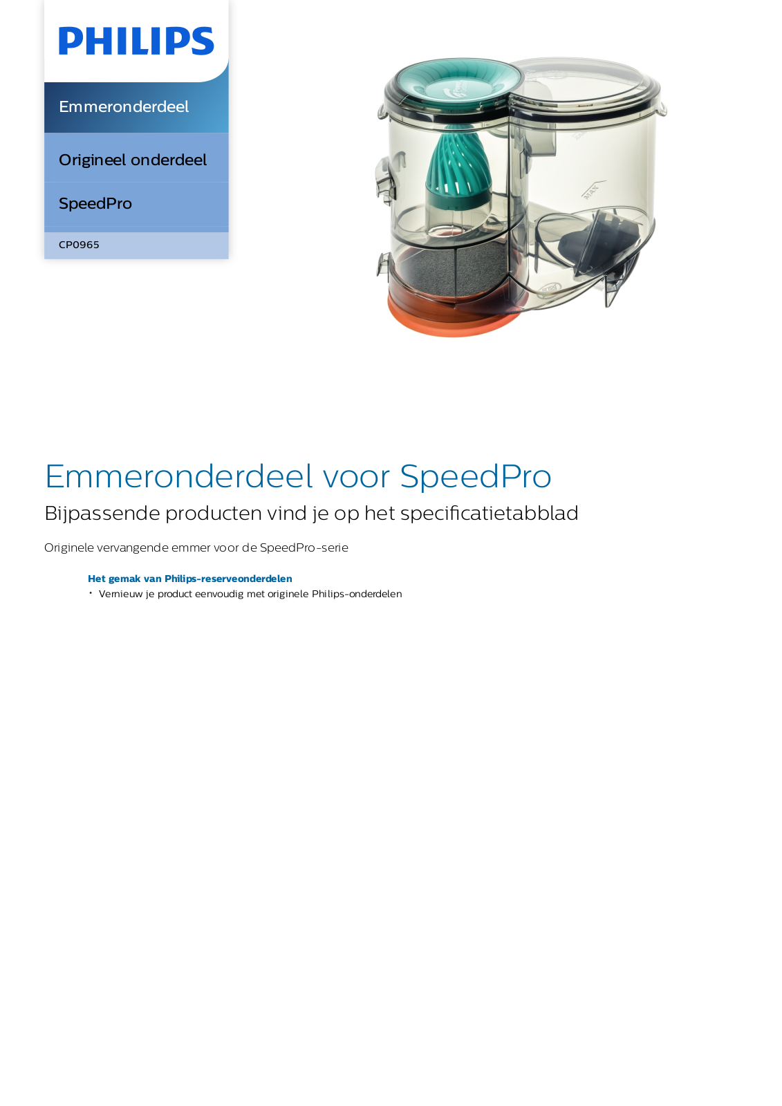 Philips CP0965/01 Leaflet - ManualMachine.com
