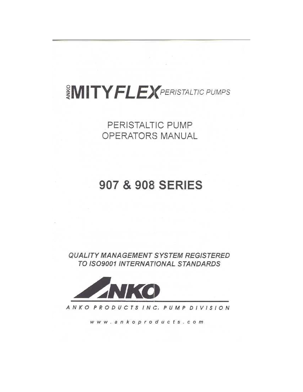 ANKO 908, 907 User Manual