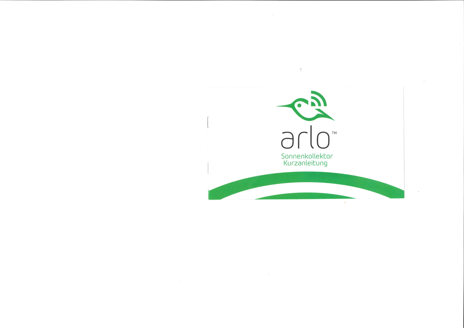 ARLO solar panel Quick Start Guide