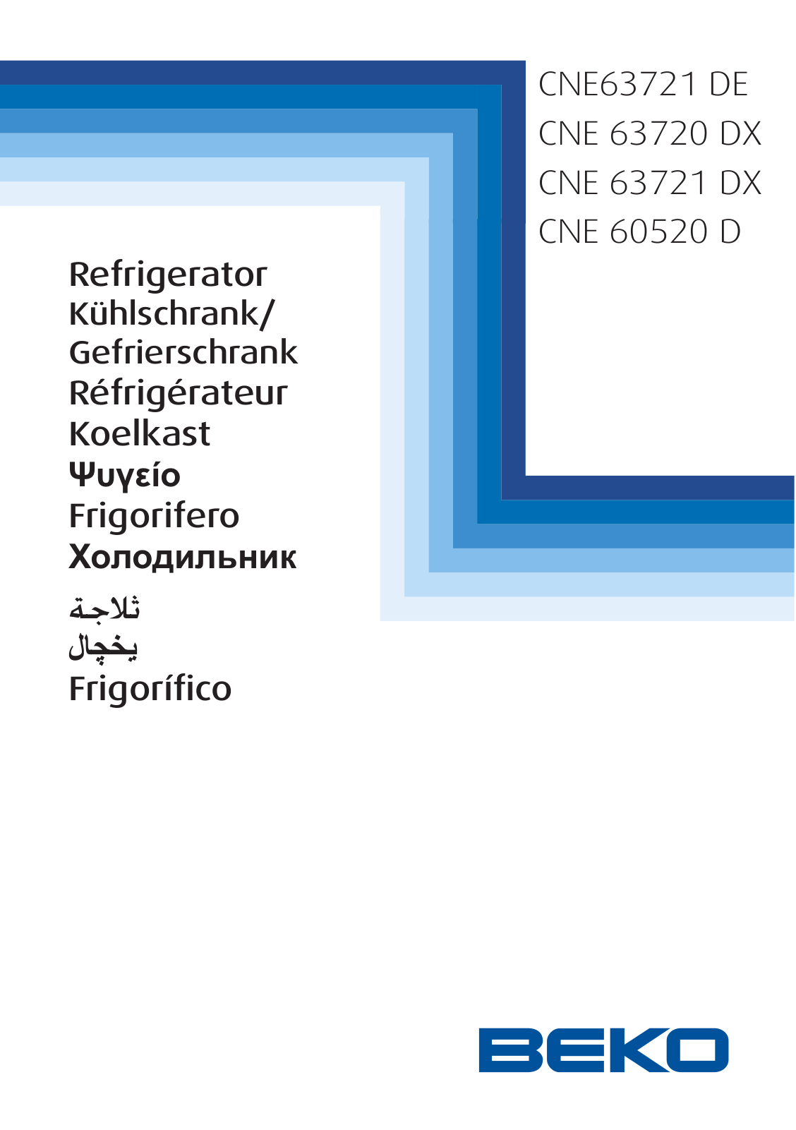 Beko CNE 63720 DX, CNE63721 DE, CNE 60520 D User Manual