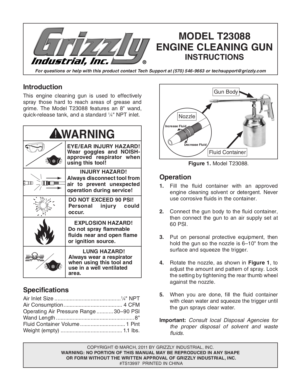 Grizzly T23088 User guide - ManualMachine.com