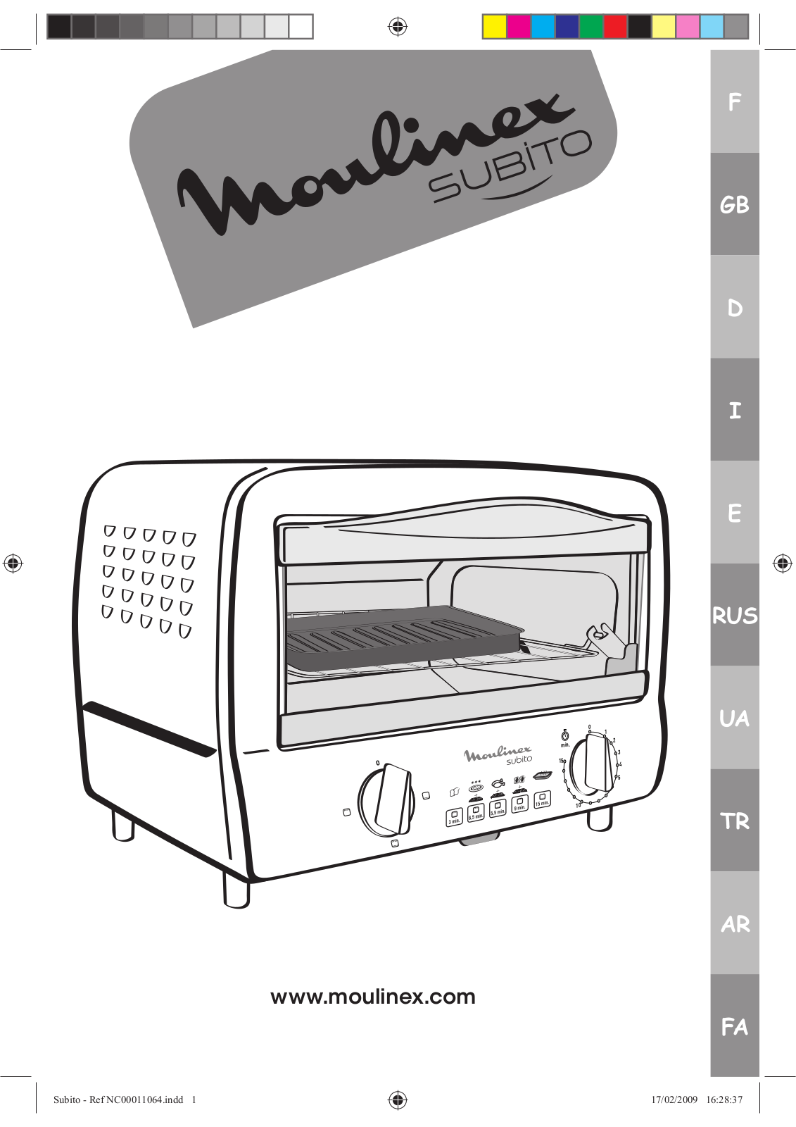 TEFAL TO102171, TO102150, TO102170 Instruction Manual