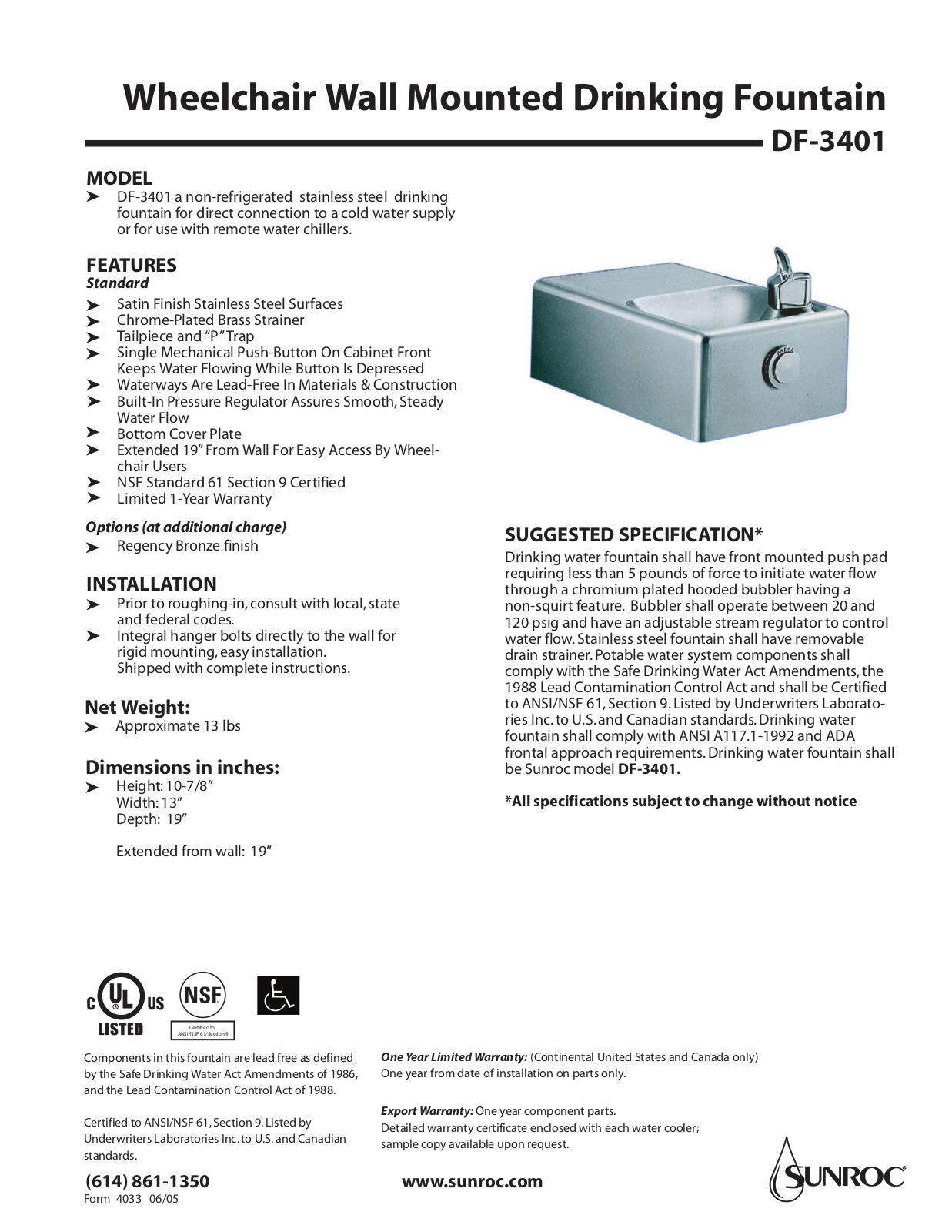 Oasis DF-3401 User Manual