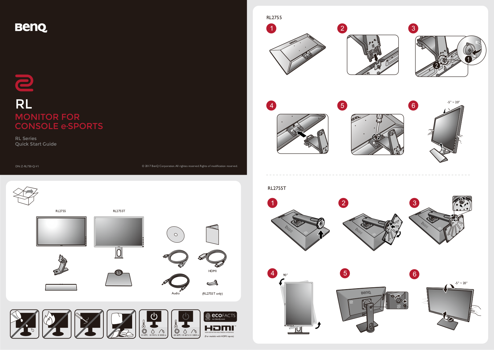 Benq RL2755T User Manual