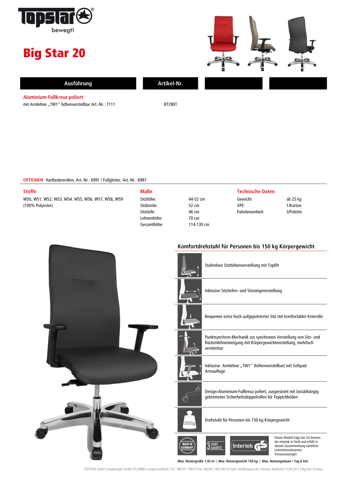 TOPSTAR Big Star 20 Service Manual