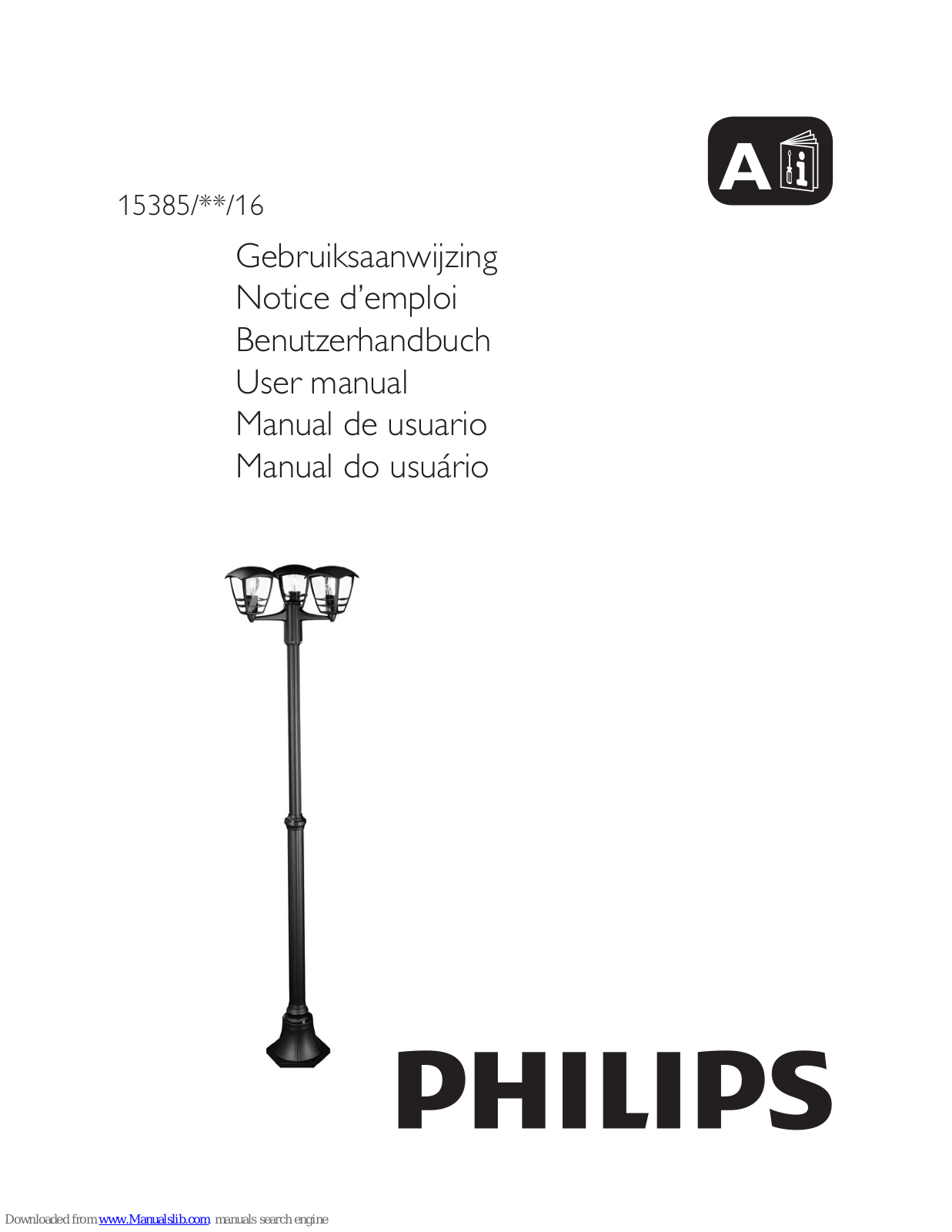 Philips 15385/**/16, 15387/**/16 User Manual