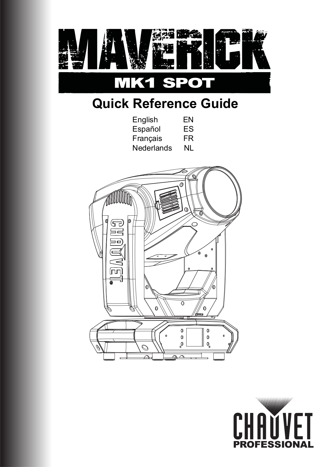 Chauvet Pro Maverick Mk 1 Spot Quick Start Guide