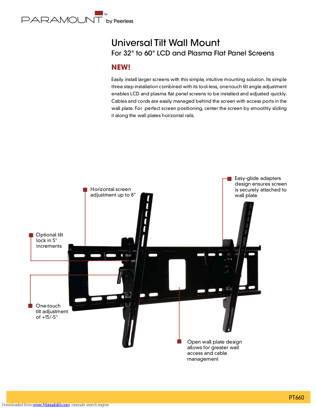 Paramount Fitness PT660 Specifications