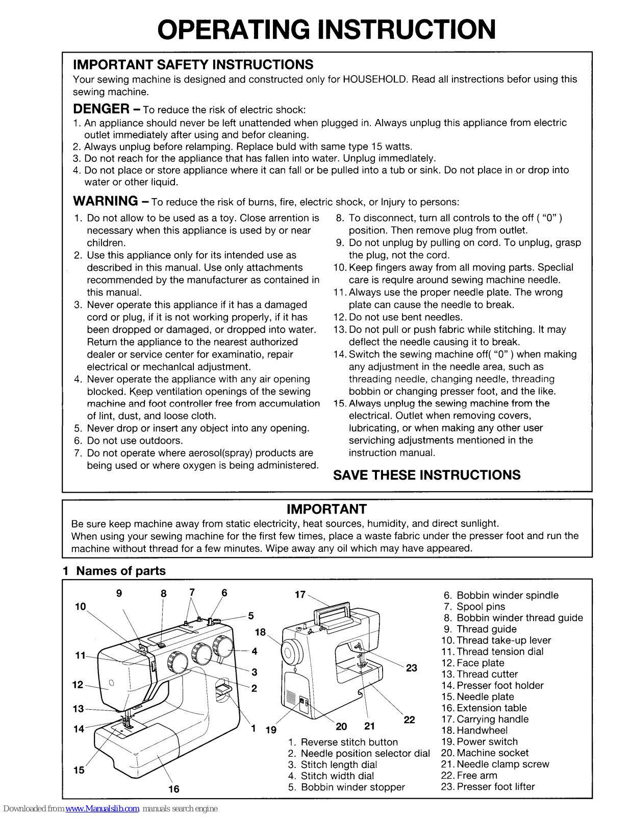 Janome Sewing Machine Manual