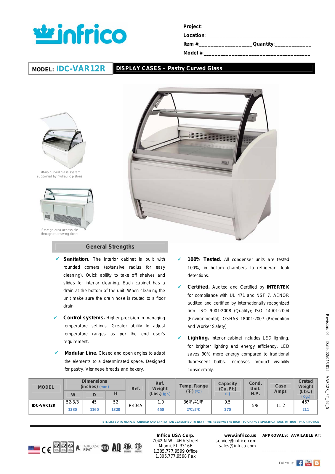 Infrico IDC-VAR12R User Manual