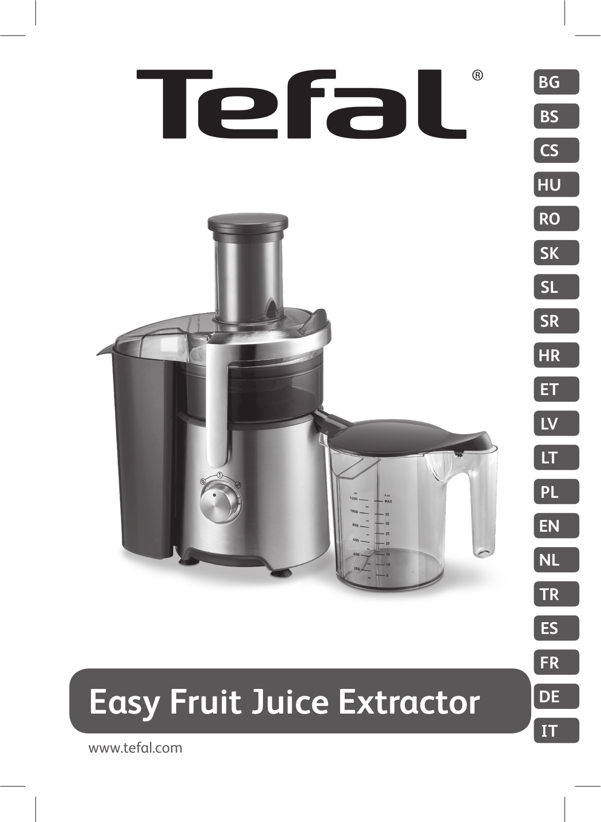 Tefal EASY FRUIT ZE610D38 User Manual