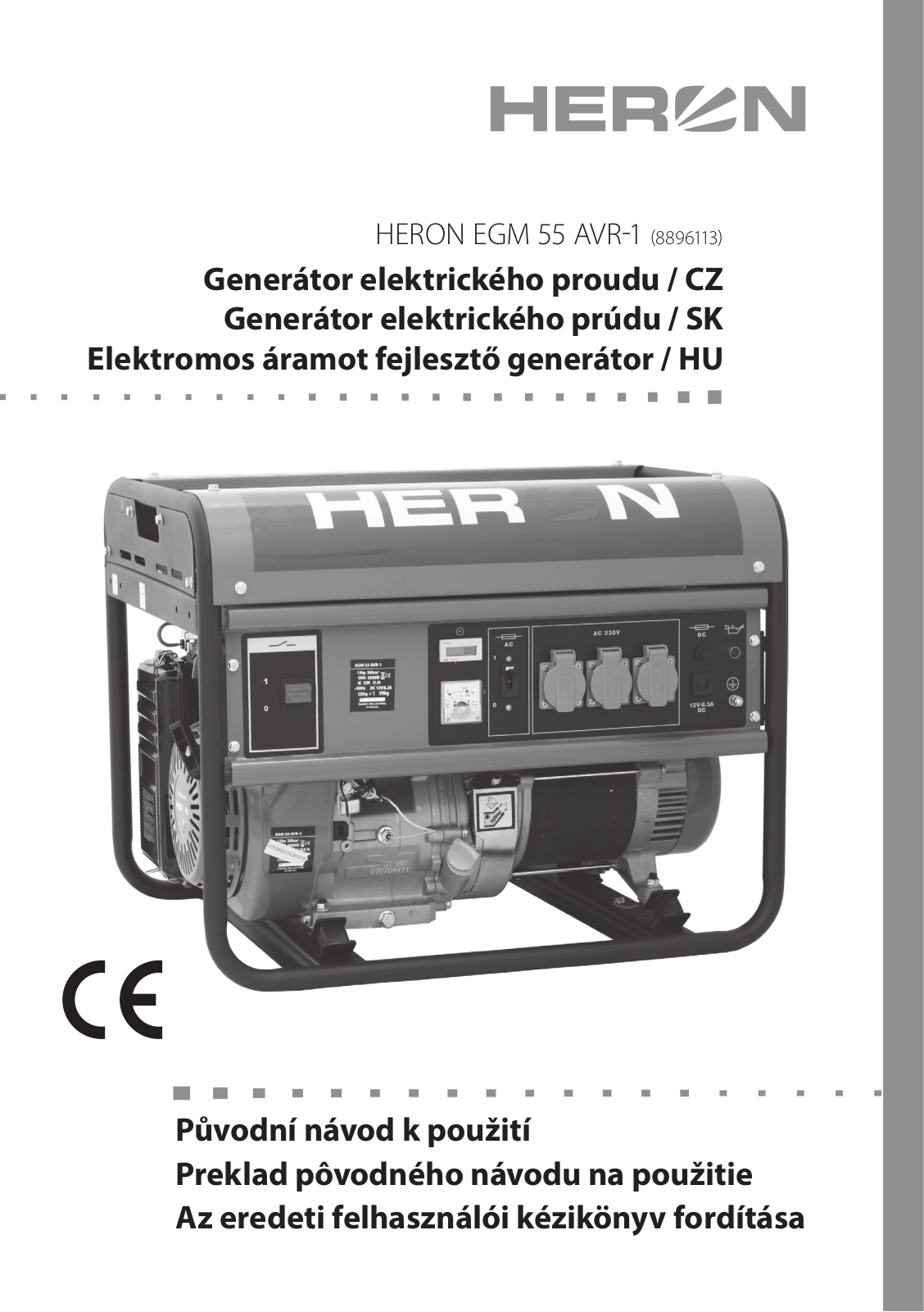 HERON EGM 55 AVR-1 User Manual