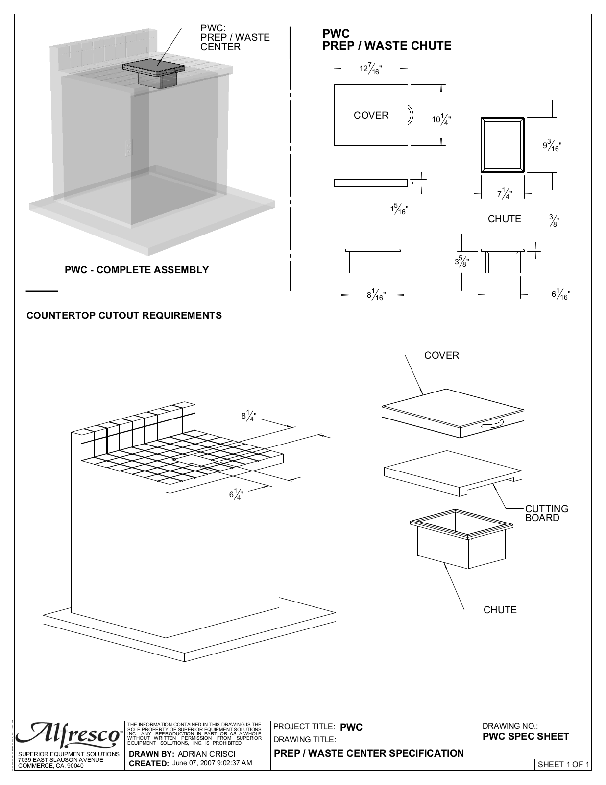 Alfresco APWC Specifications