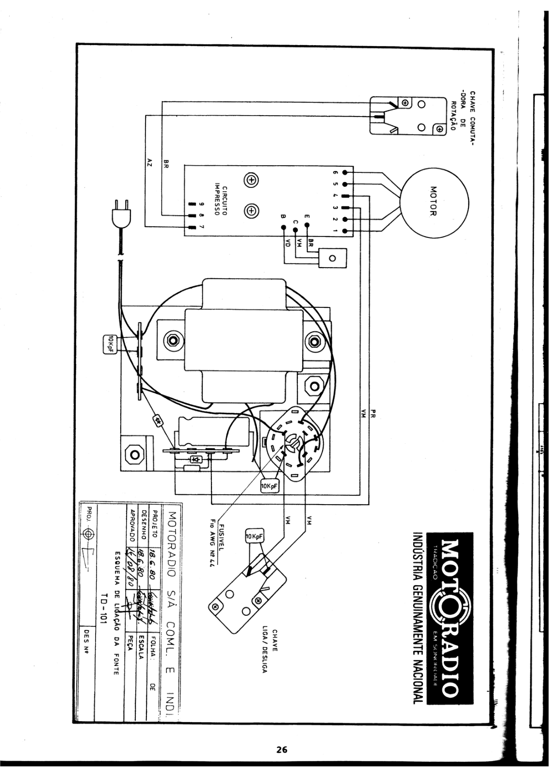 Motoradio TD-101 Schematic - ManualMachine.com