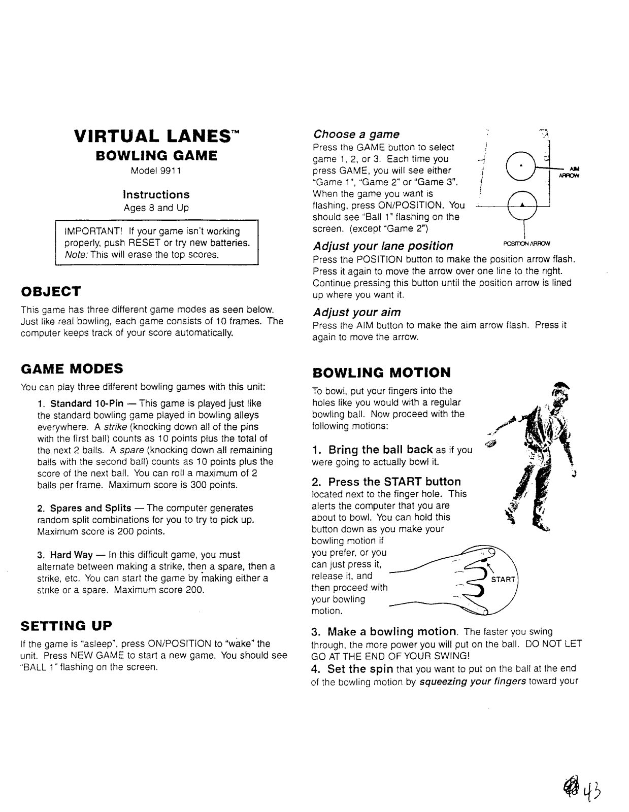 Fisher-Price I9911 Instruction Sheet