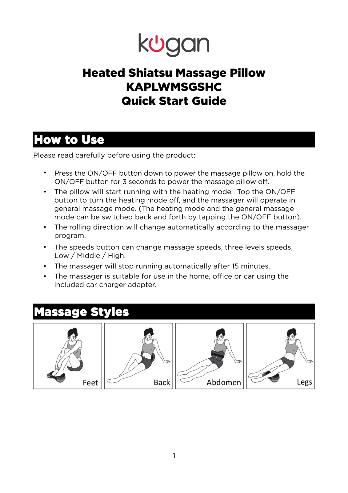 Kogan Kaplwmsgshc User Manual