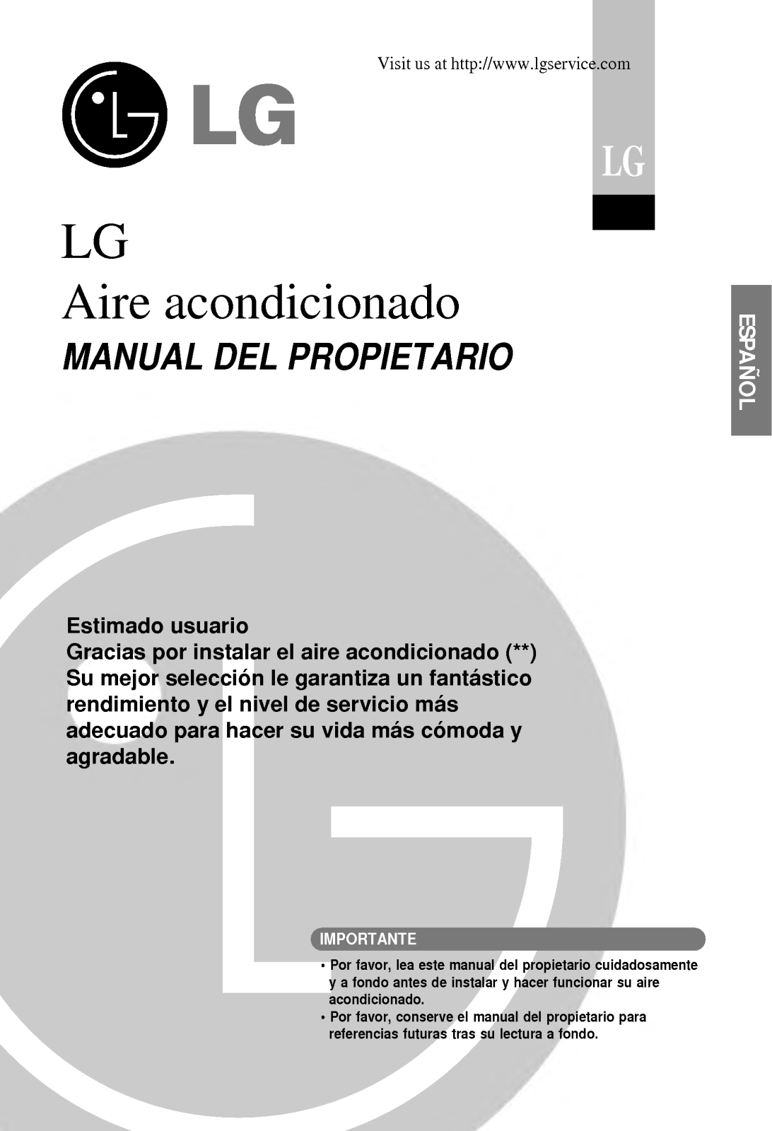 Lg LSNC1863RM3 user Manual