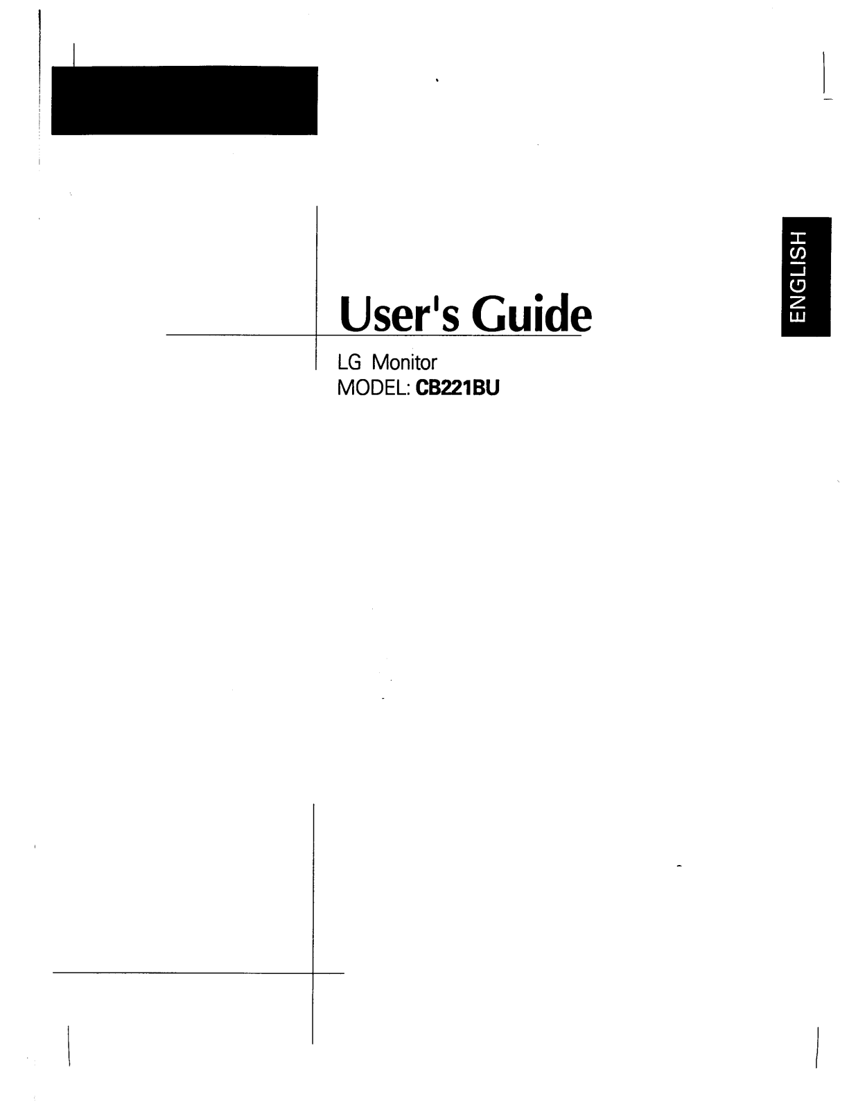 LG CB221B Users manual