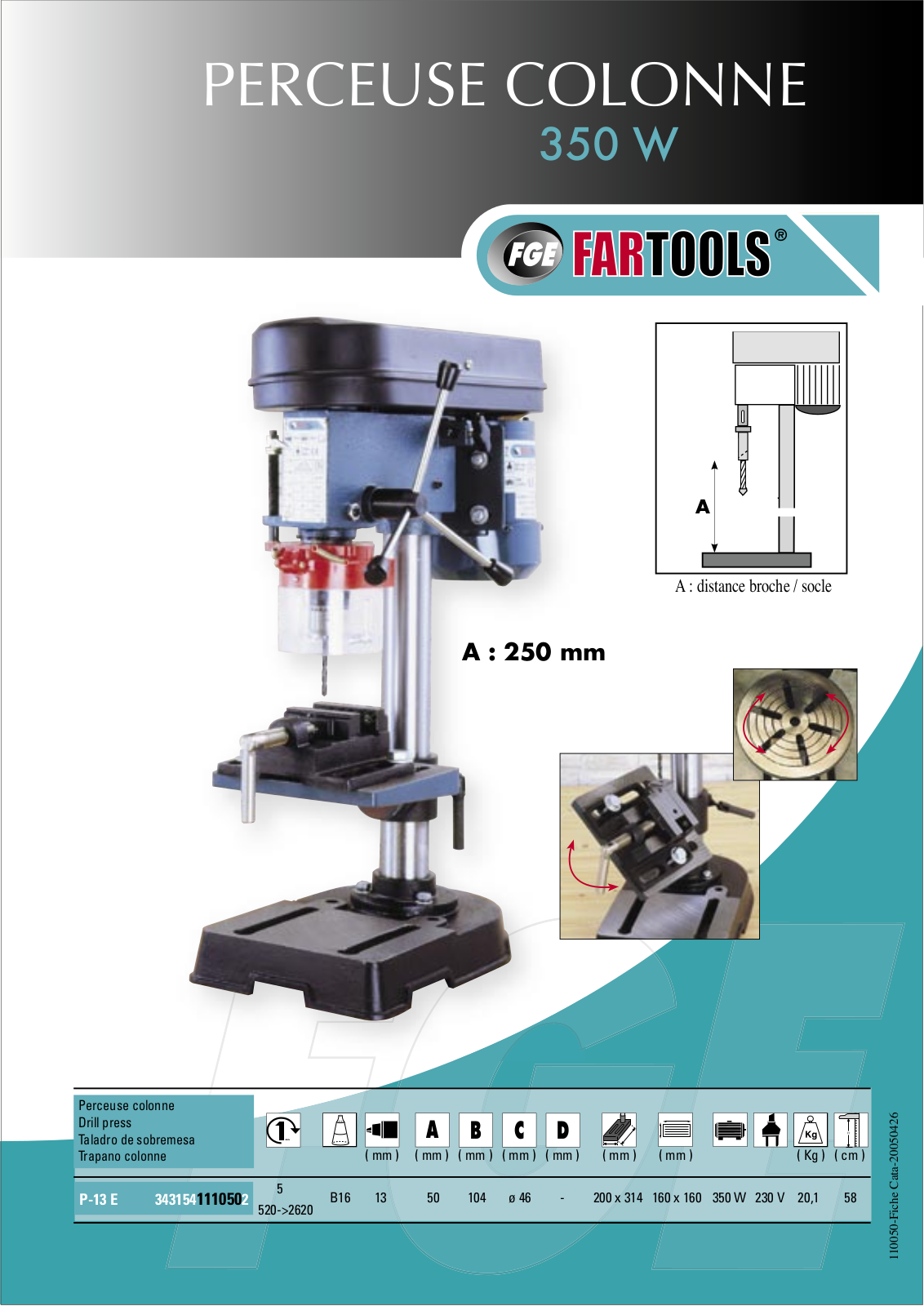 Fartools P 13E User Manual